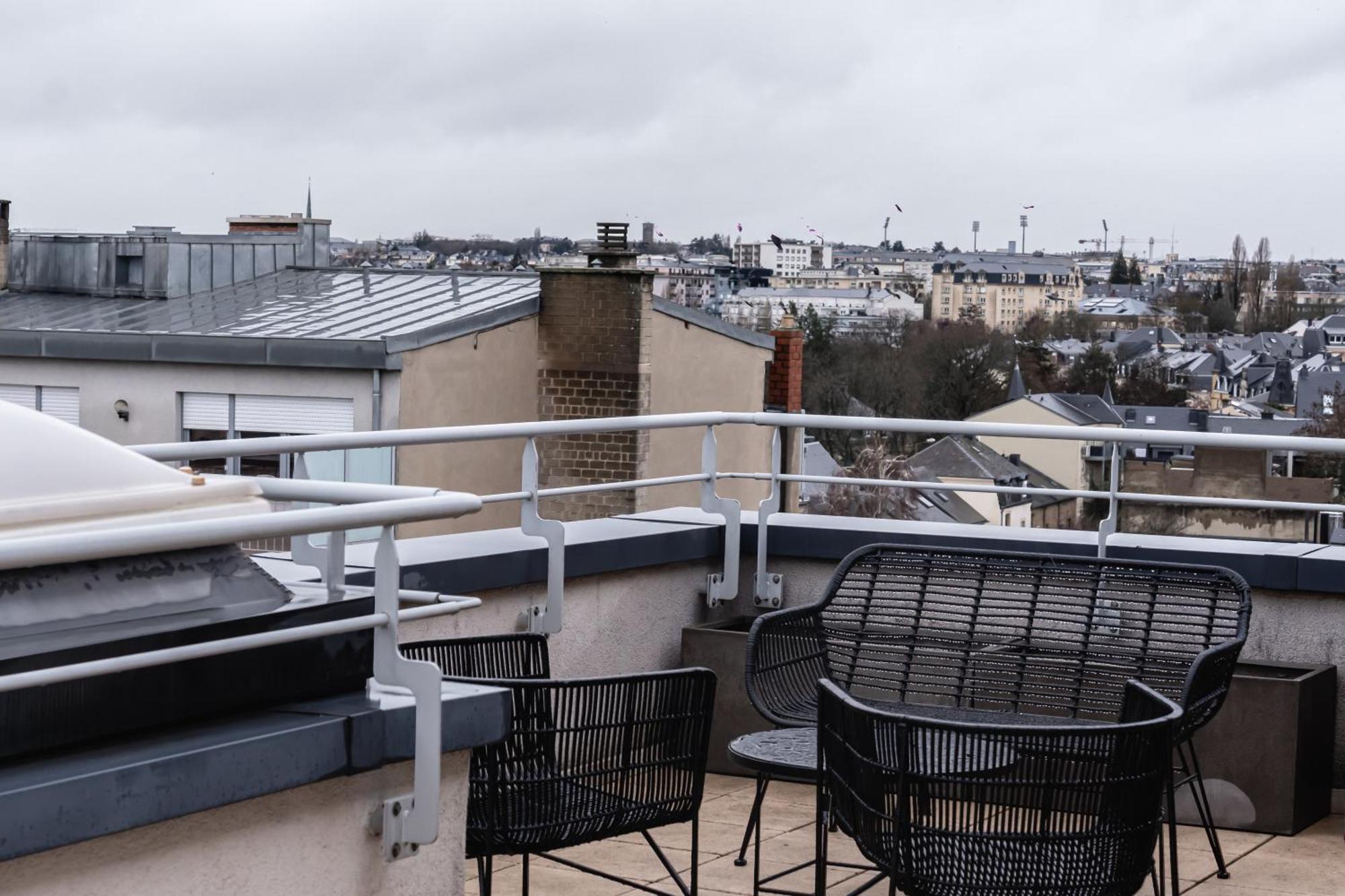 Lux Penthouse - Office, Terrace, Gym & Parking Apartment Luxembourg Bagian luar foto
